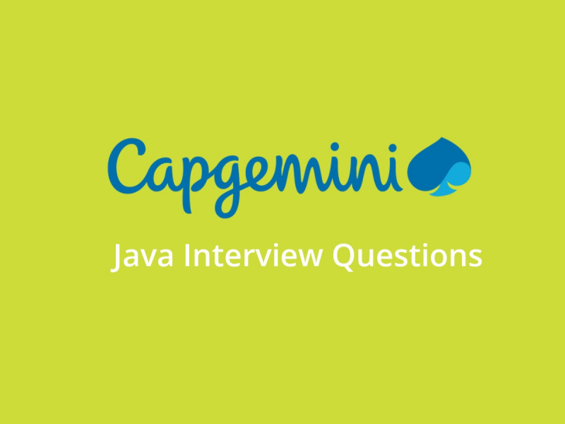Capgemini Java Interview Questions