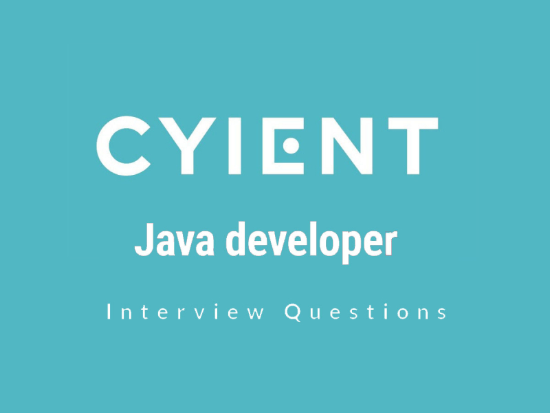 Cyient Java developer Interview Questions
