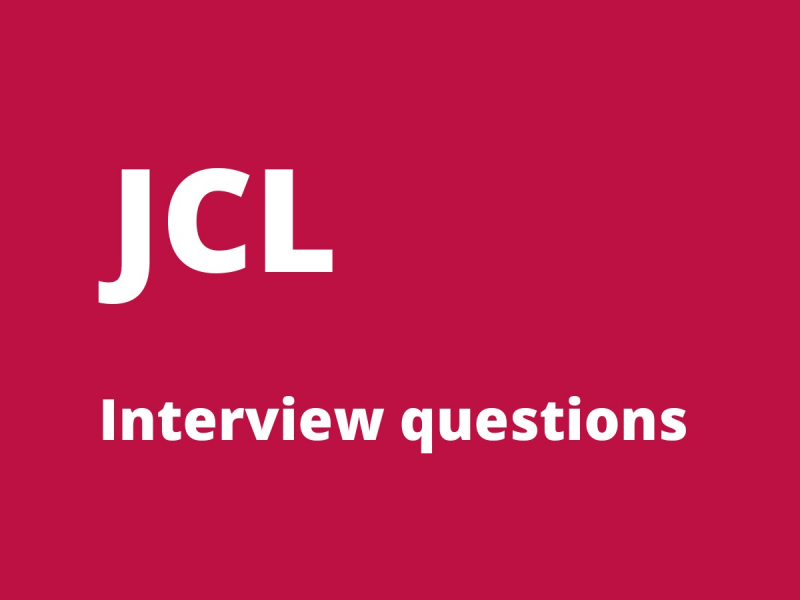 JCL Interview Questions