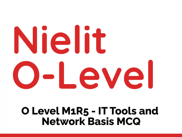 IT Tools and Network Basis MCQ