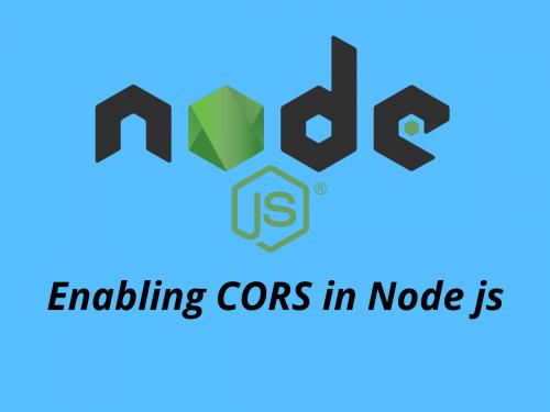 How to enable cors in Node js