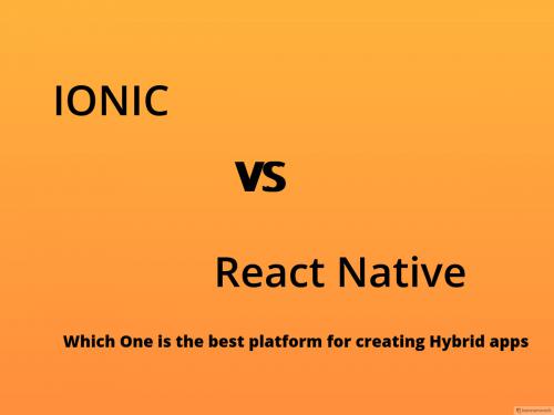 Ionic vs React Native 2018