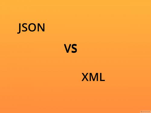 JSON Vs XML