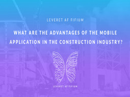What are the advantages of the mobile application in the construction industry?