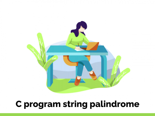 C program string palindrome