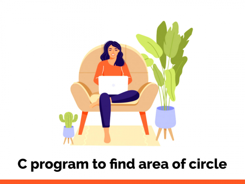 C program to find area of circle