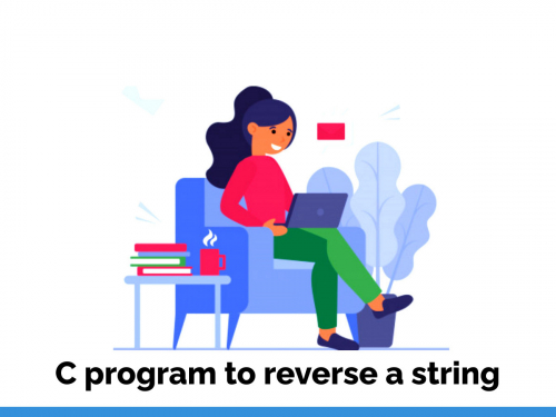 C program to reverse a string