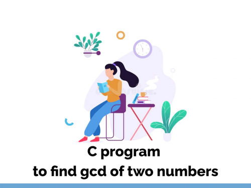 C program to find gcd of two numbers
