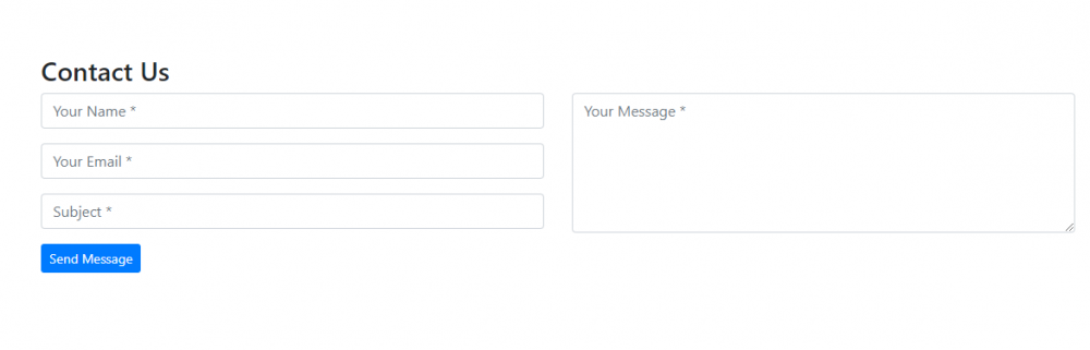 Laravel 5 Contact us form example from starch
