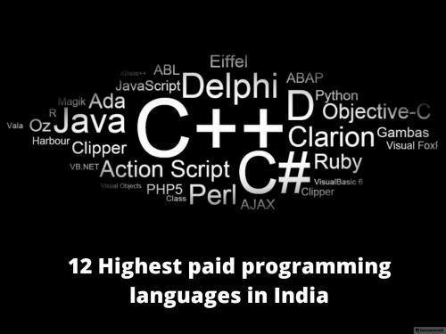 Highest paid programming languages in India