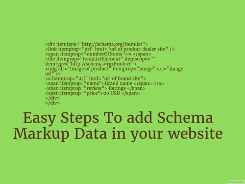 Easy Steps To add Schema Markup Data in your website