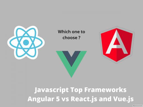 Comparison between JavaScript Top Frameworks react vs angular 2, vue js vs react, ember vs react